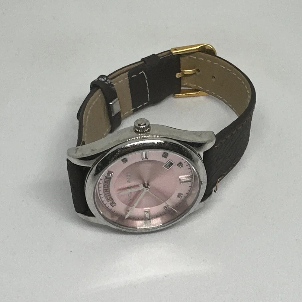 Michael Kors Colette MK6069 Womens Brown Leather Analog Dial Quartz Watch HME595